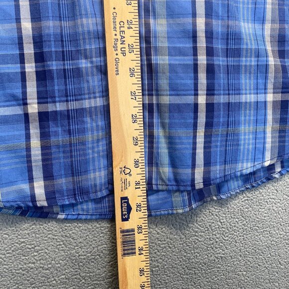 Oakley Dress Shirt‎ Mens Size XLarge Blue Striped Long Sleeve Pockets - Picture 5 of 13